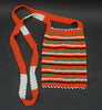 African Beaded Cell Phone Holder Bag Orange Long Shoulder Strap Handcrafted South Africa - Cultures International From Africa To Your Home