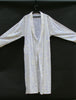 Robe Woman's White Cotton Giraffe Print Handmade African Design - Cultures International From Africa To Your Home