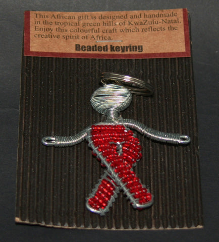 African Aids/Cancer Beaded Key Chain