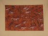 African Cave Art Original Painting 39" W X 30" H - Cultures International From Africa To Your Home