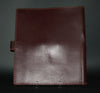 Leather Album Portfolio Cover Zebra Inlay Large Lion Medallion Brown - Cultures International From Africa To Your Home