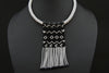 Zulu Love Letter Choker Necklace Black and White - Cultures International From Africa To Your Home