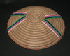 Zulu Imbenge Beer Pot Cover/Lid Woven Coiled Grass Beading - Cultures International From Africa To Your Home