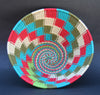 Telephone Wire Bowl Red Green White Turquoise 6.5"D X 3"H - Cultures International From Africa To Your Home