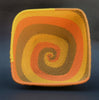 Telephone Wire Bowl Square Orange Yellow Green 5" Sq X 2.75"H - Cultures International From Africa To Your Home