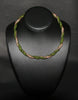 African Bead Spiral Twist Necklace Green Gold Copper - Cultures International From Africa To Your Home