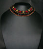 African Princess Beaded Choker Necklace Black Red Gold - Cultures International From Africa To Your Home