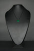 Malachite Heart Pendant Necklace on Black Leather - Cultures International From Africa To Your Home