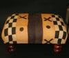 African Kuba Bench/Coffee Table/Ottoman With Vintage Kuba Cloth 2 - Cultures International From Africa To Your Home
