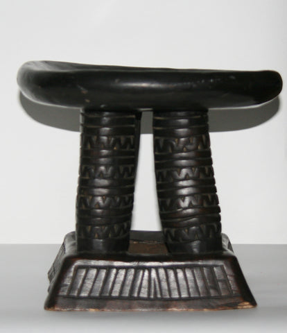 African Okou Stool Ceremonial Prestige Handcrafted Cameroon - Cultures International From Africa To Your Home