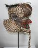 African Kuba Mboma Helmet Mask Red Vintage Congo DRC - Cultures International From Africa To Your Home