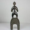 Bobine en Bois West African Baule Heddle Pulley With Carved Figure - Cultures International From Africa To Your Home