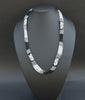 African Necklace Tribal Design Multi-strand Black White - Cultures International From Africa To Your Home