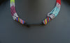 African Necklace Tribal Design Multi-strand Vivid Multi-colors - Cultures International From Africa To Your Home
