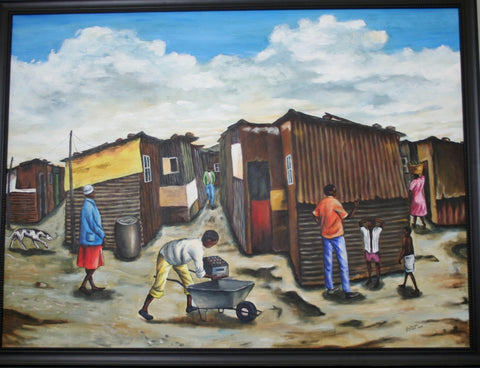 Dunoon Settlement Painting Lutanda Nzemba
