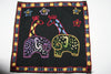 Embroidered Giraffes Cloth Handmade in South Africa  8.5" X 8" - Cultures International From Africa To Your Home