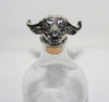 African Water Buffalo Big 5 Cork Stopper/Bottle Stopper Hallmarked Sterling Handcrafted in South Africa - Cultures International From Africa To Your Home