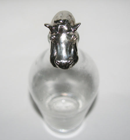 African Hippo Big 5 Cork Stopper/Bottle Stopper Hallmarked Sterling Handcrafted in South Africa
