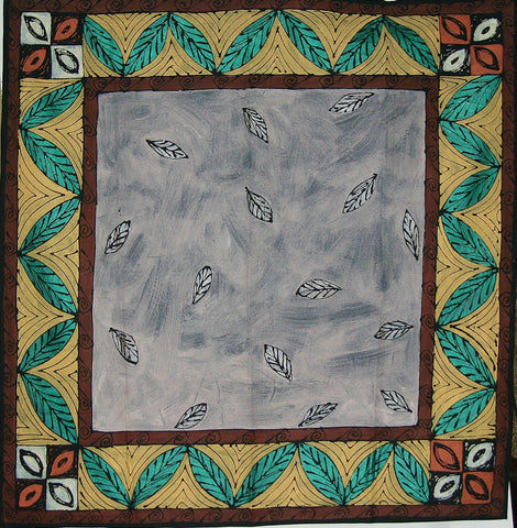 African Tapestry/Tablecloth Falling Leaves South Africa 58" X 58"