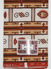 African Fabric 6 Yards Ethnic De Woodin Vlisco Classic Ivory, Sepia Brown - Cultures International From Africa To Your Home