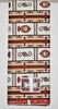 Ethnic De Woodin 6 Yards Vlisco Classic African Fabric Ivory, Sepia Brown - Cultures International From Africa To Your Home