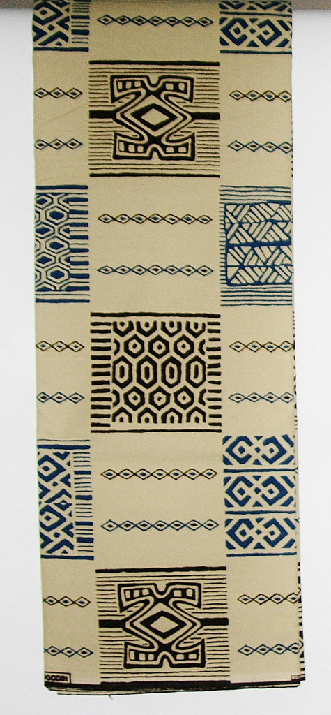 African Fabric 6 Yards Vlisco Classic Couleurs de Woodin Geometric - Cultures International From Africa To Your Home