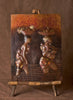 African Copper Relief Art Tribal Mother in Finery and Ceremonial Broom With Baby on Back 12"H X 8"W Vintage Congo - Cultures International From Africa To Your Home