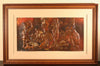 African Copper Relief Art Three Tribal Musicians 8"H X 5.5"W Vintage Handcrafted in the Congo - Cultures International From Africa To Your Home