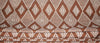 African Fabric 20.8 Yards Geometric Brown Ivory White  Impression de Woodin Vlisco Classic, African Ankara - Cultures International From Africa To Your Home