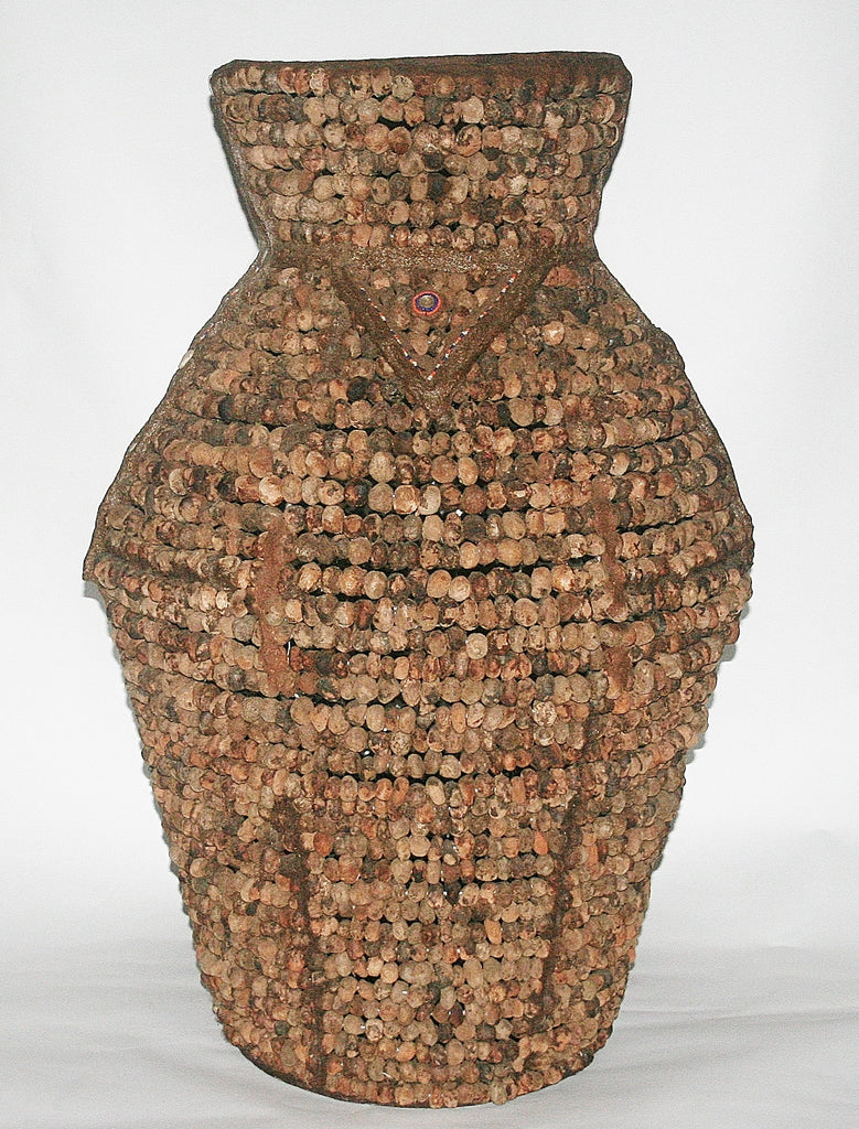 African Tribal Vase Tebvu Mulapfa Standing Pot Venda/Lemba People South Africa 35"H X 26"W X 64"C - Cultures International From Africa To Your Home