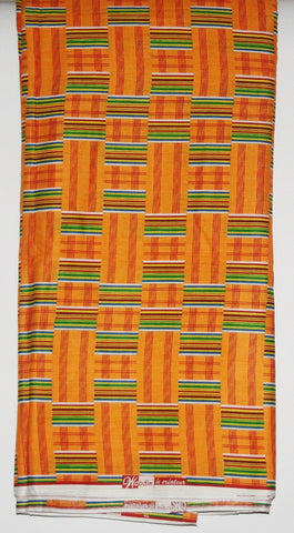African Fabric Classic 12 Yards Woodin Le Createur Vlisco Kente Fabric