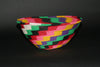 African Telephone Wire Bowl Zulu Basket Multi Colors- 9"D X 4"H - Cultures International From Africa To Your Home
