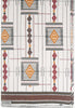 African Fabric 6 Yards Vlisco Tisse de Woodin Classic White, Brown, Gold, Black - Cultures International From Africa To Your Home
