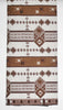 African Fabric 6 Yards Vlisco Tisse de Woodin Classic White, Brown - Cultures International From Africa To Your Home