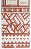 African Fabric 6 Yards Ethnic De Woodin Vlisco Classic Mudcloth Brown White - Cultures International From Africa To Your Home