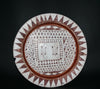 African Clay Plate Tribal Design Pottery Large Decorative Plate Tribal Design  15.5"D X 1.75'H - Cultures International From Africa To Your Home
