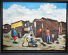 African Art Painting Dunoon DuNoon Informal Settlement in South Africa Original Painting 46.5"W X 36"H X 1.5"D - Cultures International From Africa To Your Home