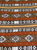 African Fabric 6 Yards Brown, White, Gold, Black - Vintage - Cultures International From Africa To Your Home