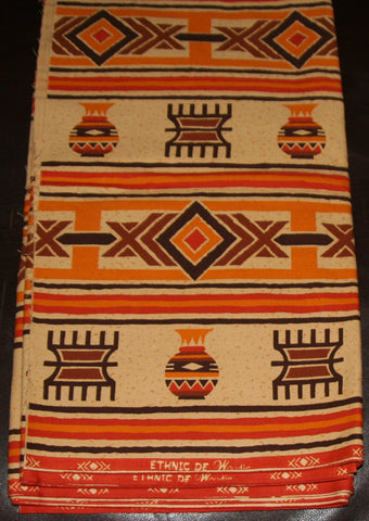 African Fabric 6 Yards Vintage Ethnic de Woodin Vlisco Classic - Cultures International From Africa To Your Home