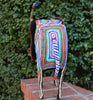 African Elephant Sculpture Beaded Zulu Upturned Trunk Vintage 14"HX26"LX6"W - Handcrafted in South Africa - Cultures International From Africa To Your Home