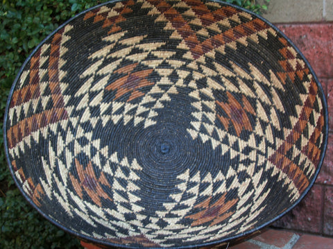 Vintage Zulu Open Basket Isiquabetho  28"DX10"HX93"C