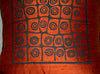 Designer African Raw Silk Pillow Copper and Black 18.5" X 18.5" - Cultures International From Africa To Your Home