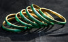 Vintage African Malachite Bronze Bangle Bracelet Congo DRC - Free Shipping U.S. - Cultures International From Africa To Your Home