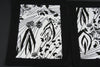 African Abstract Foliage Print Tablemat Black and White (1) - Cultures International From Africa To Your Home