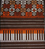 African Fabric 6 Yards Superwax  Brown Red White - Cultures International From Africa To Your Home