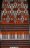 African Fabric 6 Yards Vlisco Tisse de Woodin Superwax  Brown Red White - Cultures International From Africa To Your Home