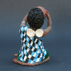 African Woman Sculpture Drinking from Pot 5.75" X 3.5" X 3.5" - Cultures International From Africa To Your Home
