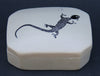 Vintage Soapstone Jewelry/Trinket Box Lizard Design Kenya - Cultures International From Africa To Your Home