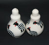 Ceramic Guinea Fowl Salt & Pepper Set Black and White - Cultures International From Africa To Your Home