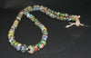 Aggrey Bodom Recycled African Trade Bead Necklace Multicolor Red Blue Yellow Green Blue  Rare Antique Handcrafted in Ghana - Cultures International From Africa To Your Home